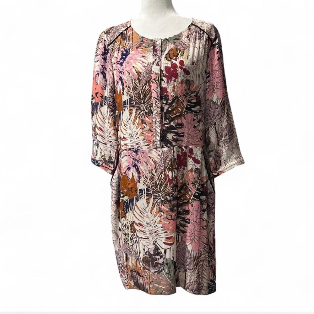 Coster Copenhagen tropical/floral print sheath dress with POCKETS!!!